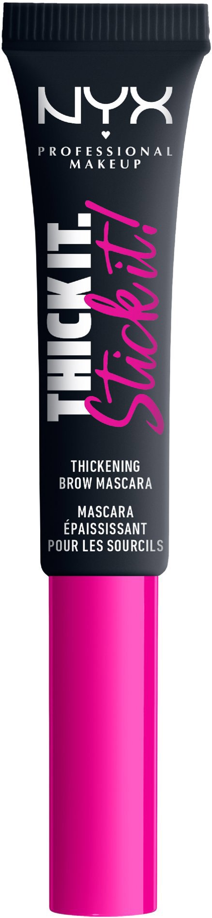 NYX PROFESSIONAL MAKEUP Thick It Stick It Brow Mascara 08 Black řasenka na obočí, 7 ml