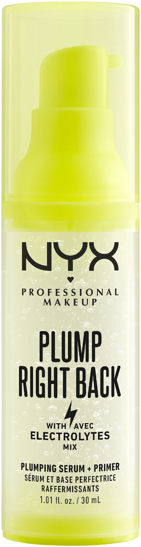 NYX PROFESSIONAL MAKEUP Plump Right Back Primer and Serum podkladová báze pod make-up, 30 ml