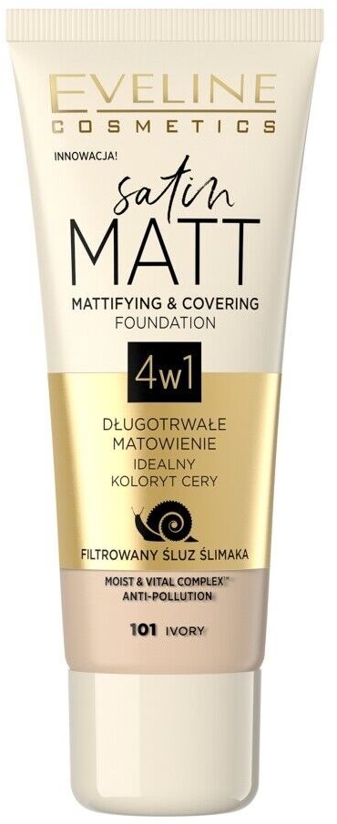 EVELINE COSMETICS Satin Matt No 101 Ivory 30 ml