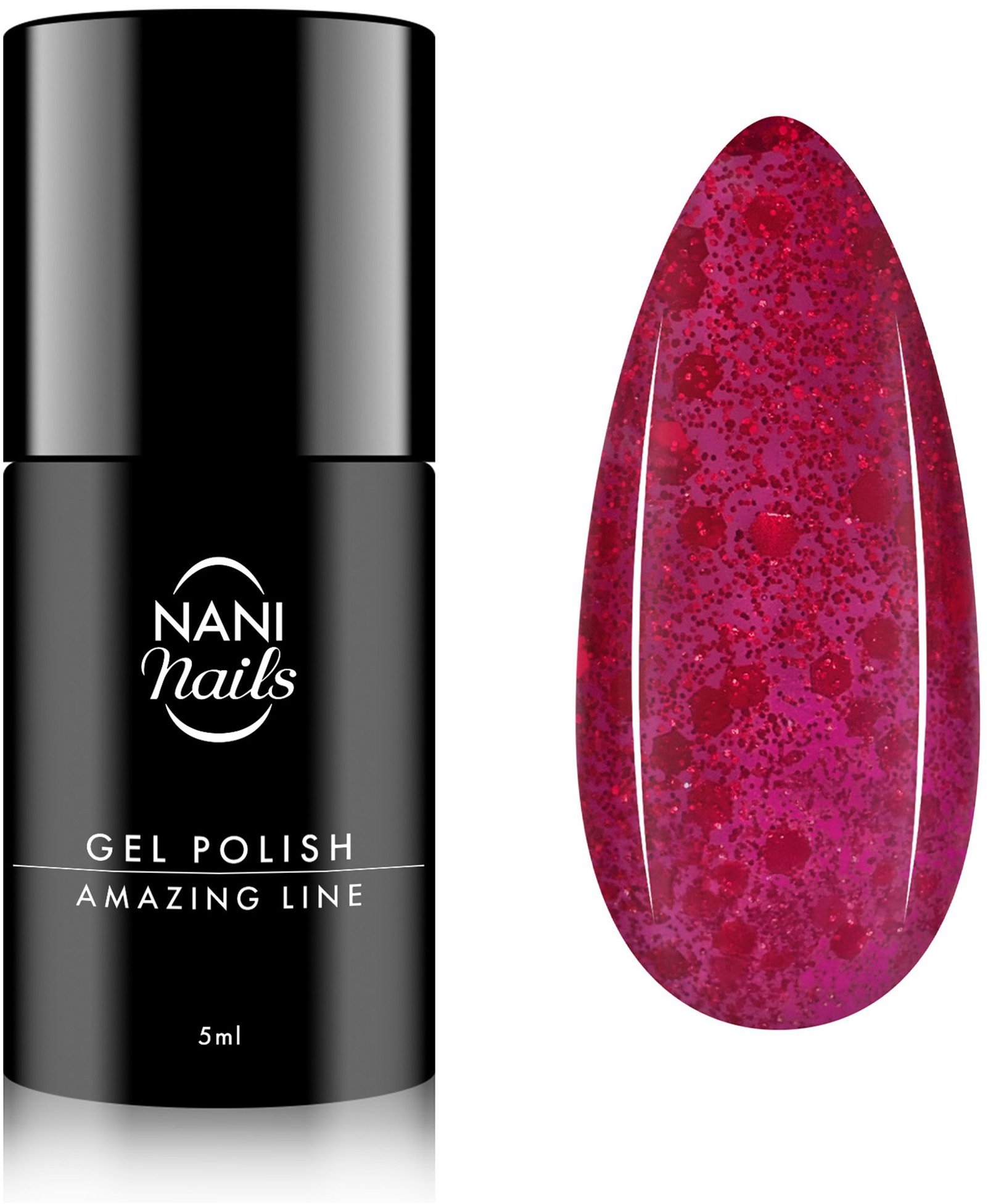 NANINAILS Amazing Line Crimson Confetti 5 ml