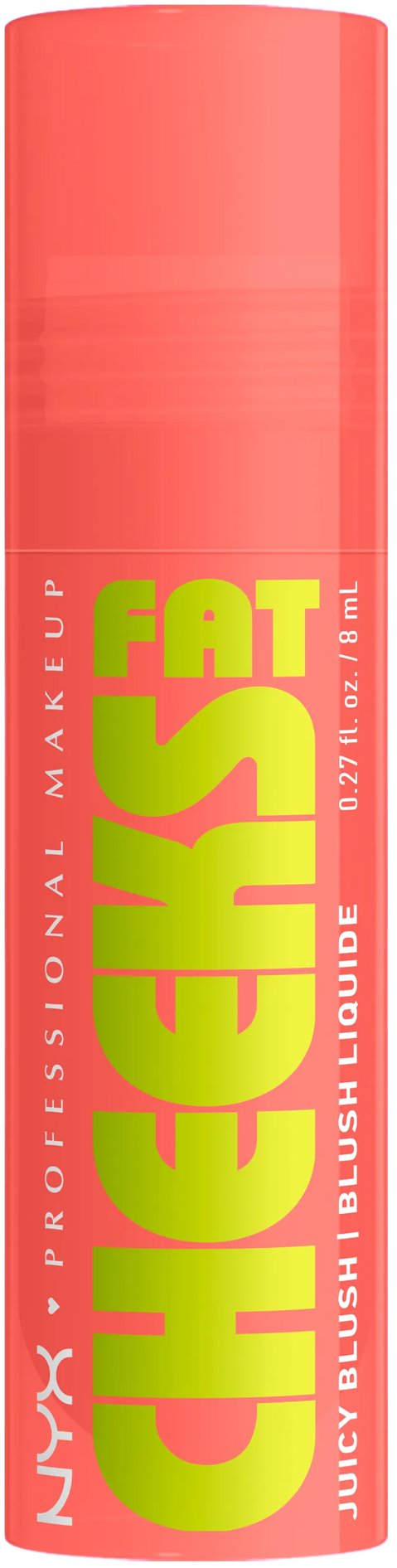 NYX PROFESSIONAL MAKEUP Fat Cheeks Juicy Blush 01 Papaya Plump tekutá tvářenka, 8 ml