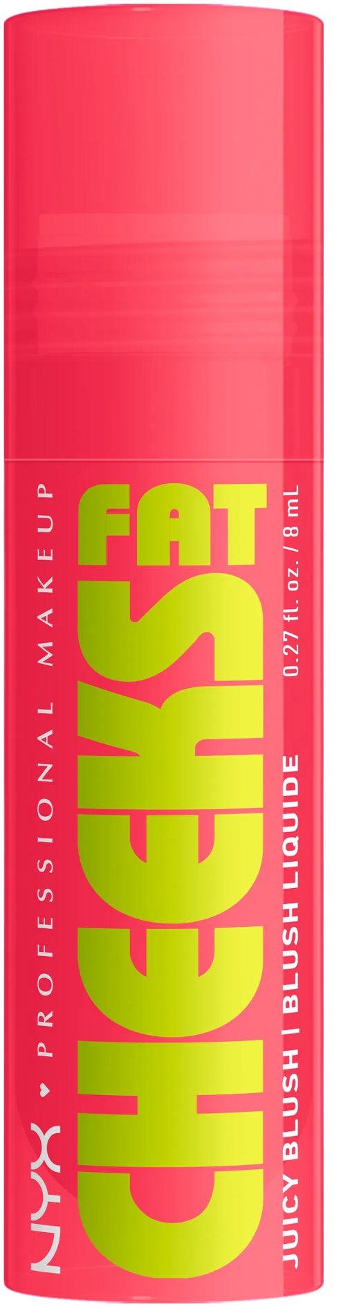 NYX PROFESSIONAL MAKEUP Fat Cheeks Juicy Blush 06 Bouncin' Berry tekutá tvářenka, 8 ml