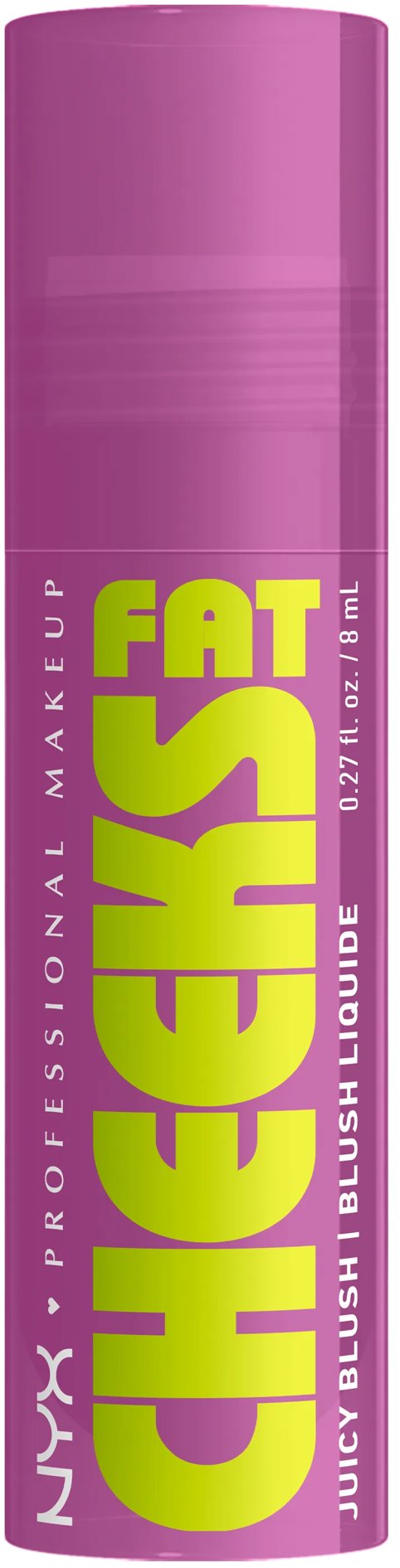 NYX PROFESSIONAL MAKEUP Fat Cheeks Juicy Blush 08 Blueberry Burst tekutá tvářenka, 8 ml