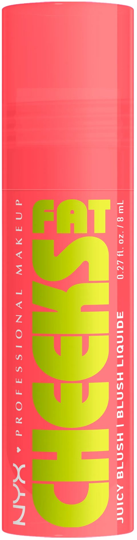NYX PROFESSIONAL MAKEUP Fat Cheeks Juicy Blush 05 Peach Plunge tekutá tvářenka, 8 ml