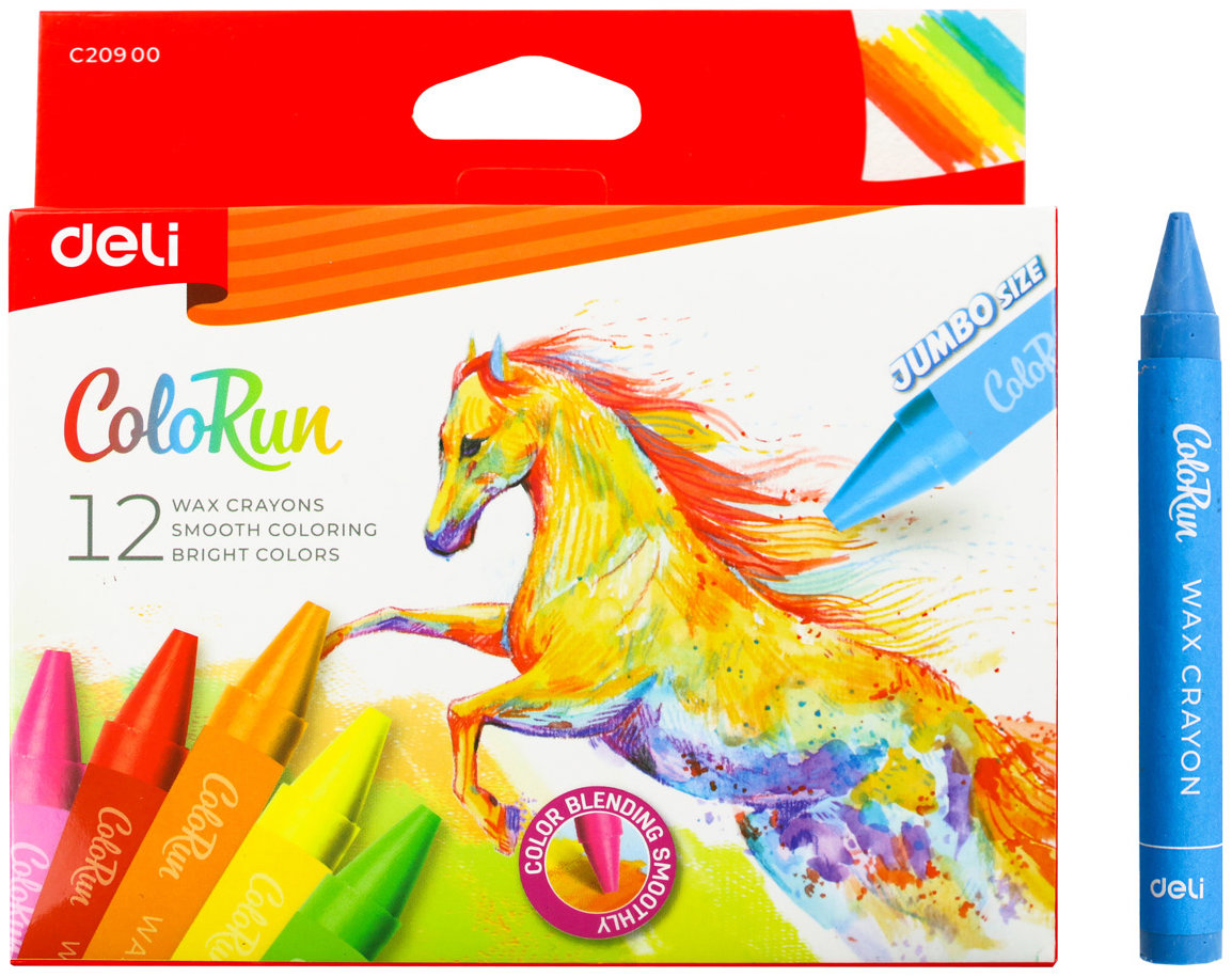 DELI JUMBO ColoRun EC20900 12 barev