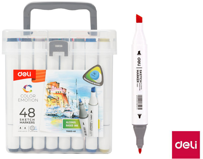 DELICOLOR EMOTION - Skicovací, oboustranný, 60 barev