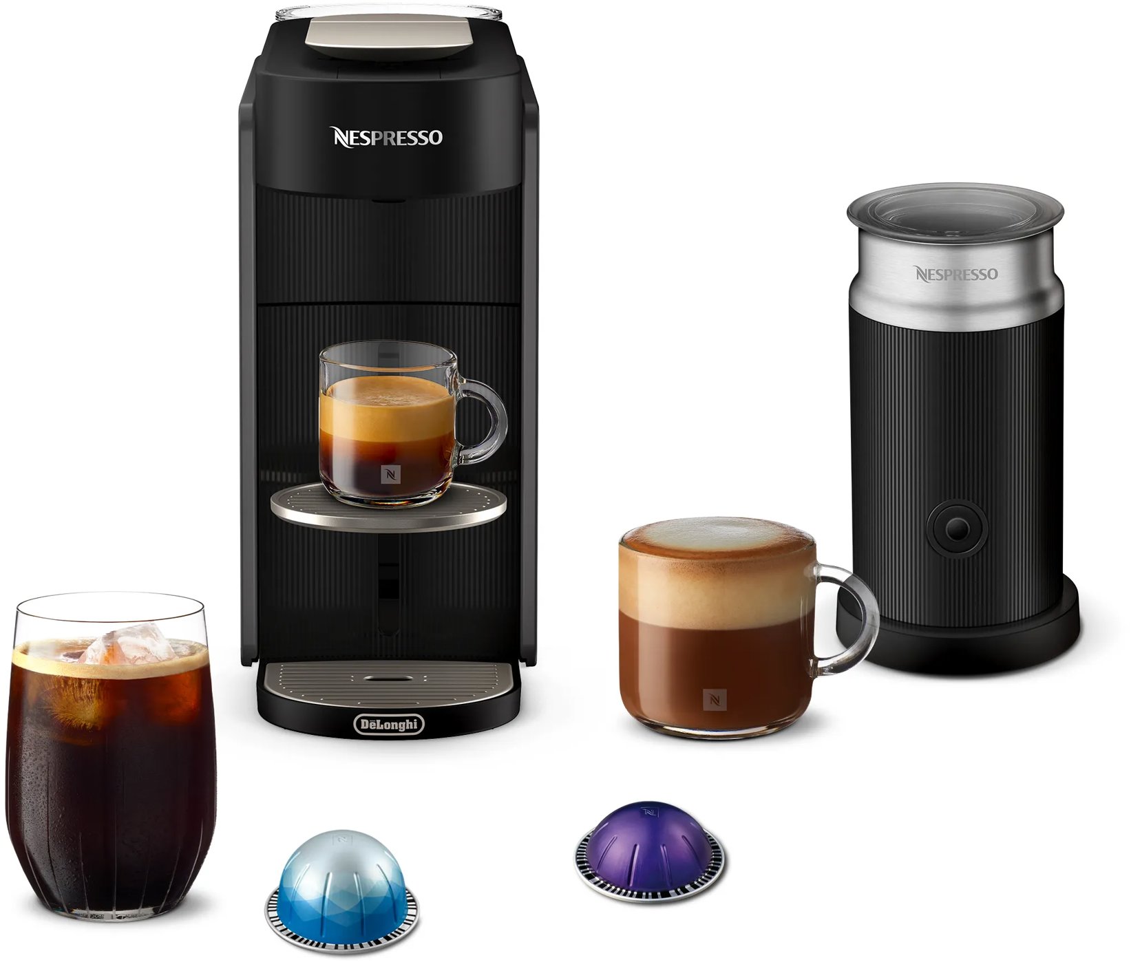 De'Longhi Nespresso Vertuo Up Anthracite & Milk ENV200.GYAE