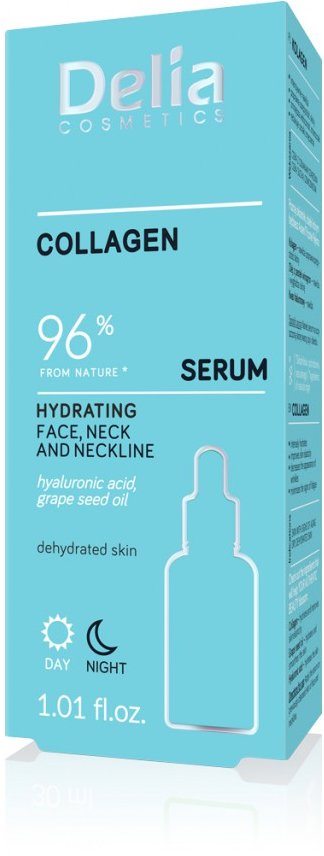 Delia Sérum na obličej, krk a dekolt, hydratační, 30 ml