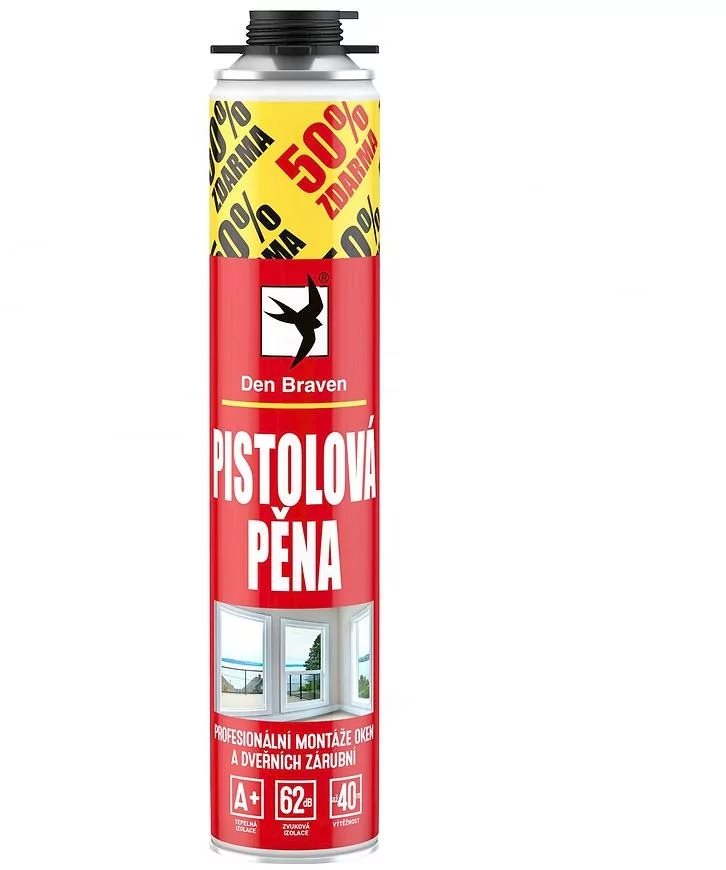 Den Braven Pistolová pěna RL500+250ml ZDARMA