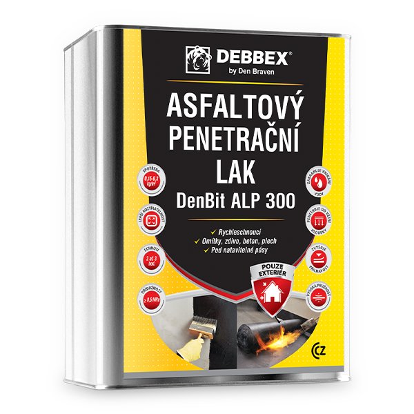 Den Braven Asfaltový penetrační lak ALP300 - 4kg DenBit FE kanystr