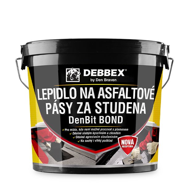 Den Braven Lepidlo na asfaltové pásy za studena BOND 5kg DenBit