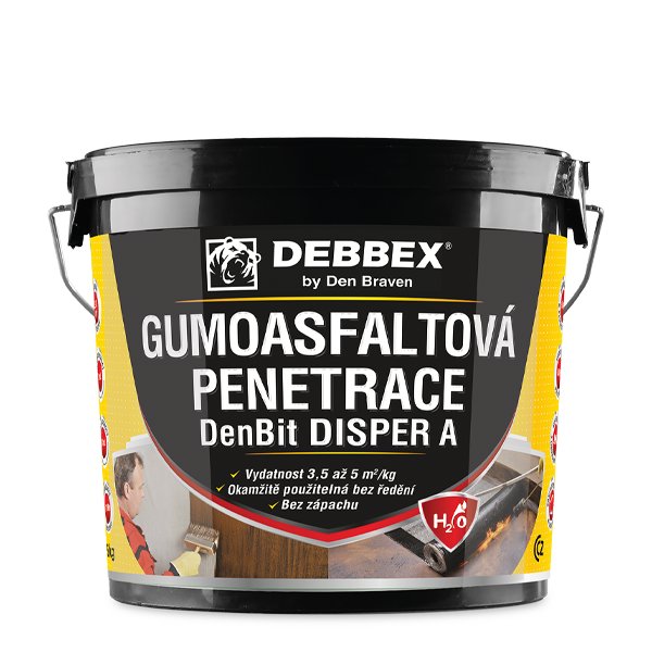 Den Braven Gumoasfaltová penetrace DenBit DISPER A 10kg