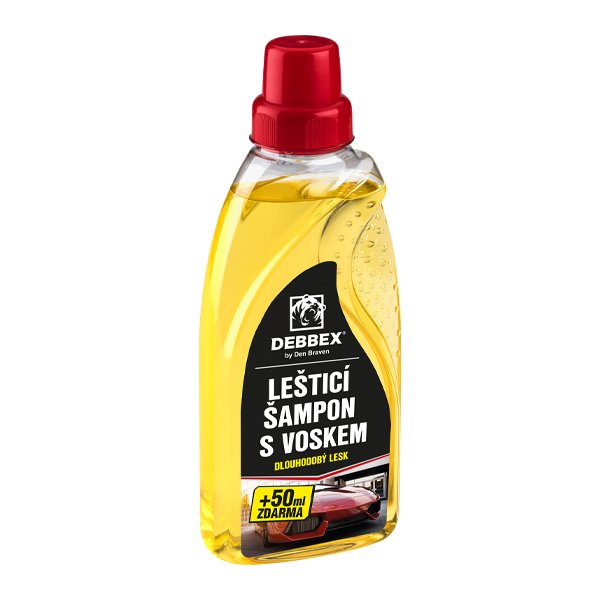 Den Braven Leštící šampon s voskem 450ml+50ml zdarma - láhev s uzávěrem