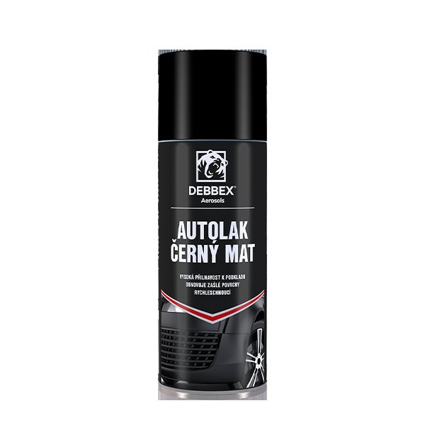 Den Braven Autolak černý mat 400ml dóza TECTANE