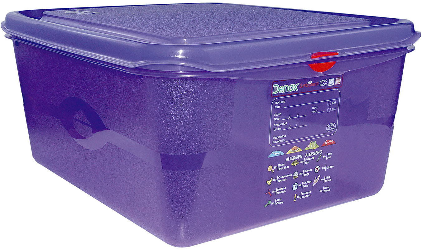 Denox GN1/2 s víkem GASTRONOX ALLERGEN 10 l, vzduchotěsná