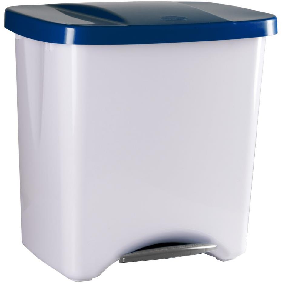 Denox Ecologic pedálový odpadkový koš 50 l, plast, modrý