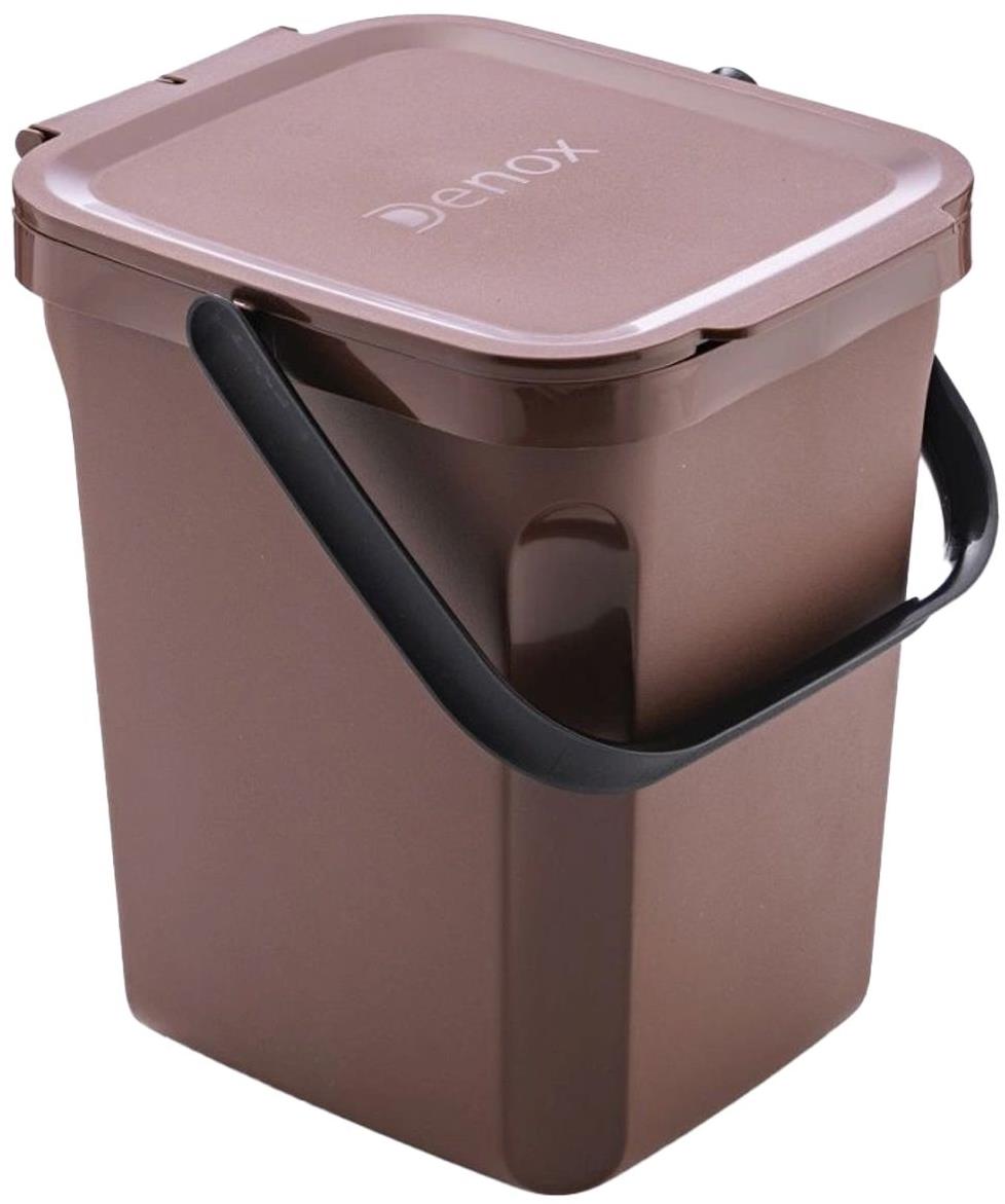 Denox Organic odpadkový koš na bioodpad 10 l, hnědý