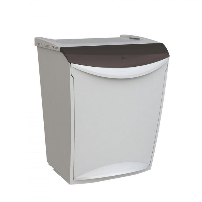 Denox Ekosystem odpadkový koš na tříděný odpad 25 l, šedý - směs