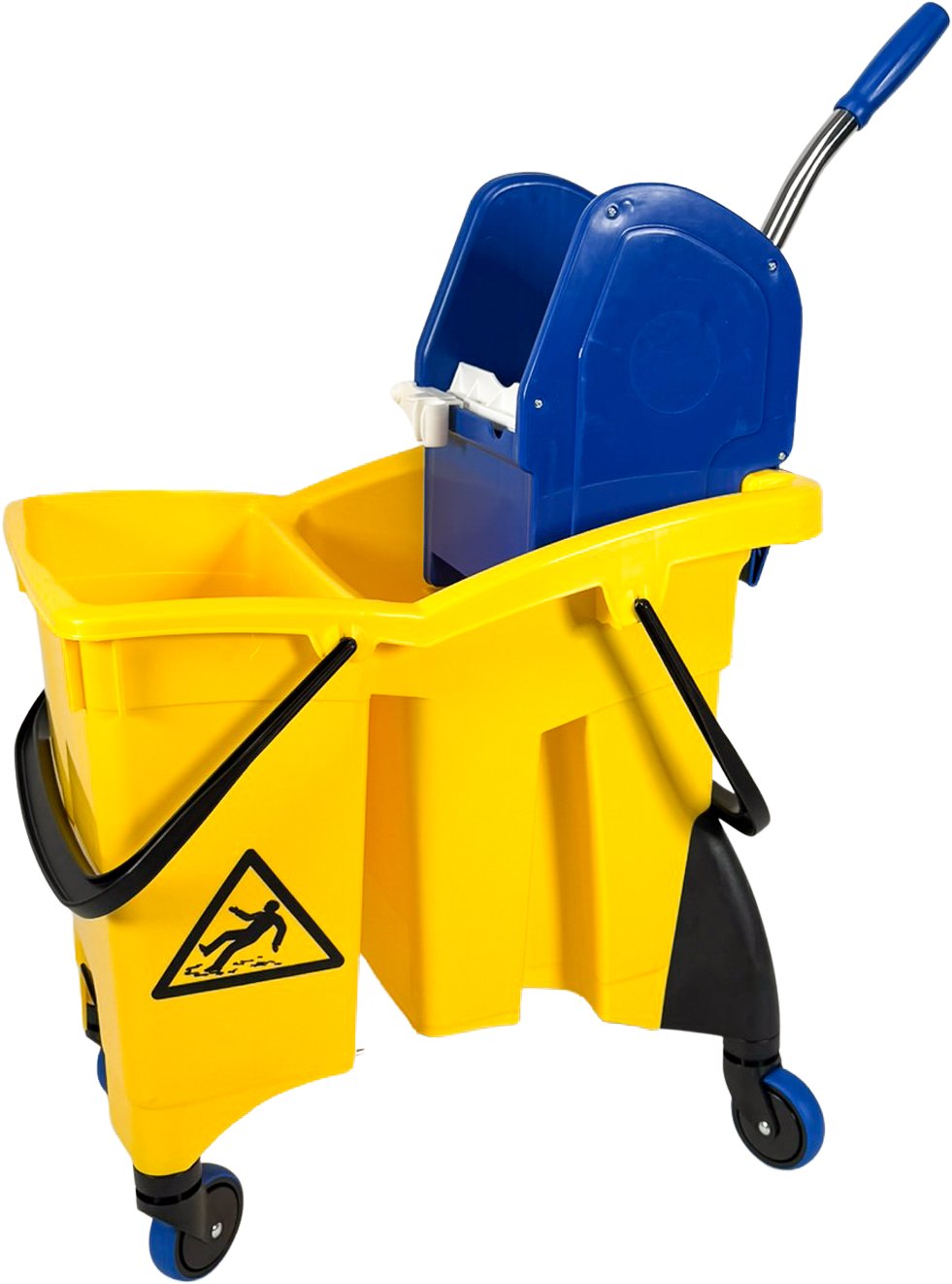 Denox Úklidový vozík Professional Double, 2 × kbelík, se ždímačem, 30 l