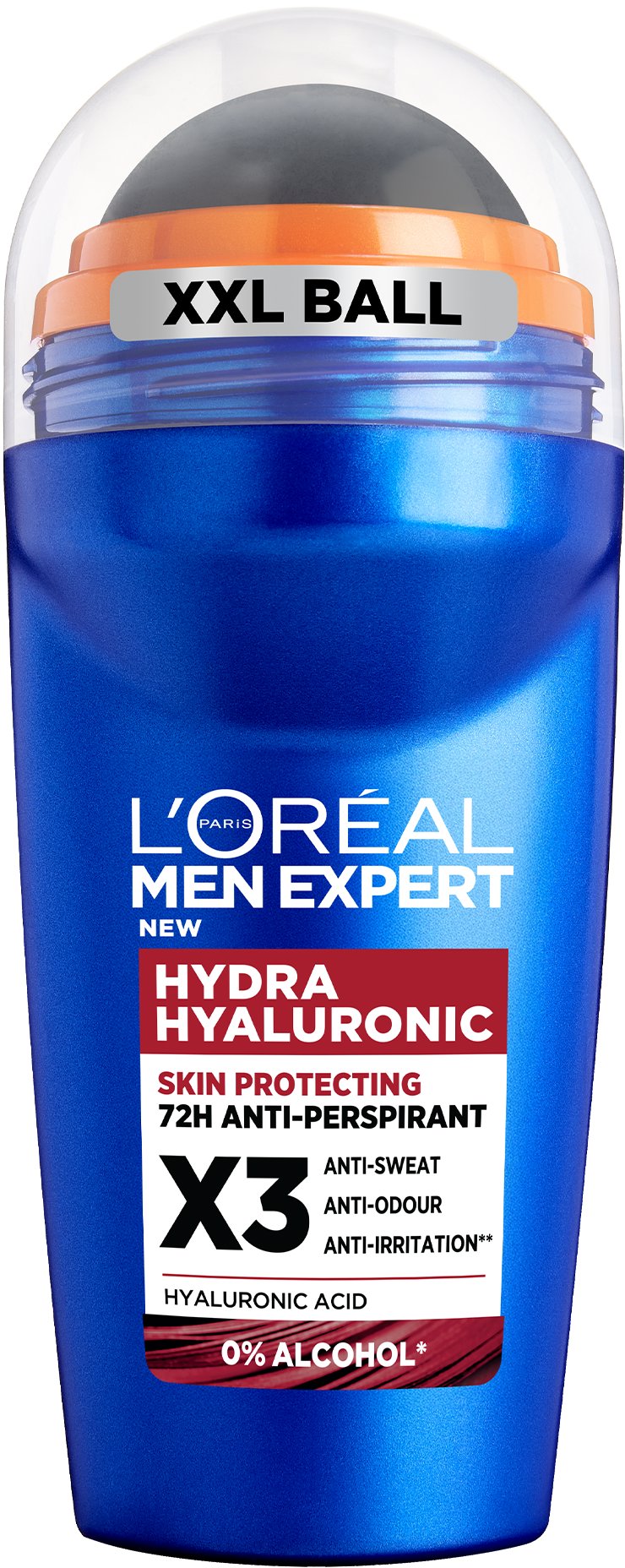 L'ORÉAL PARIS Men Expert Hydra Hyaluronic Roll-on Deodorant, 50 ml