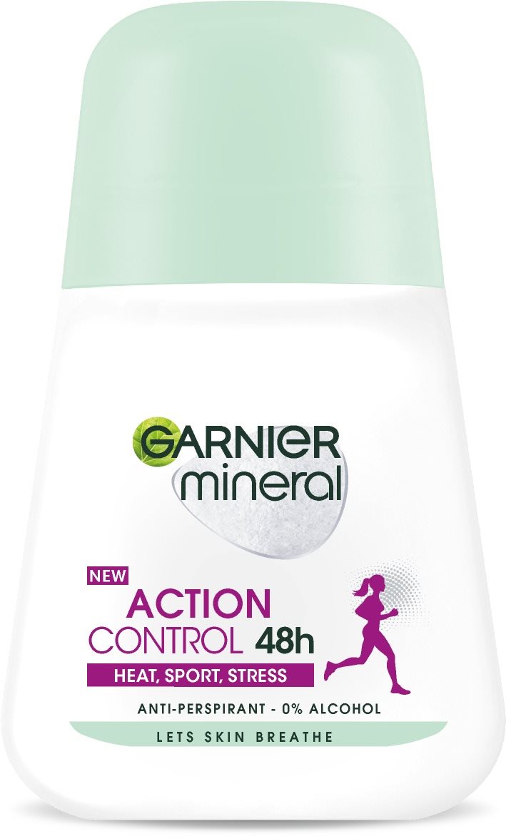 GARNIER Mineral Action Control Heat, Sport, Stress 48H Roll-On Antiperspirant 50 ml