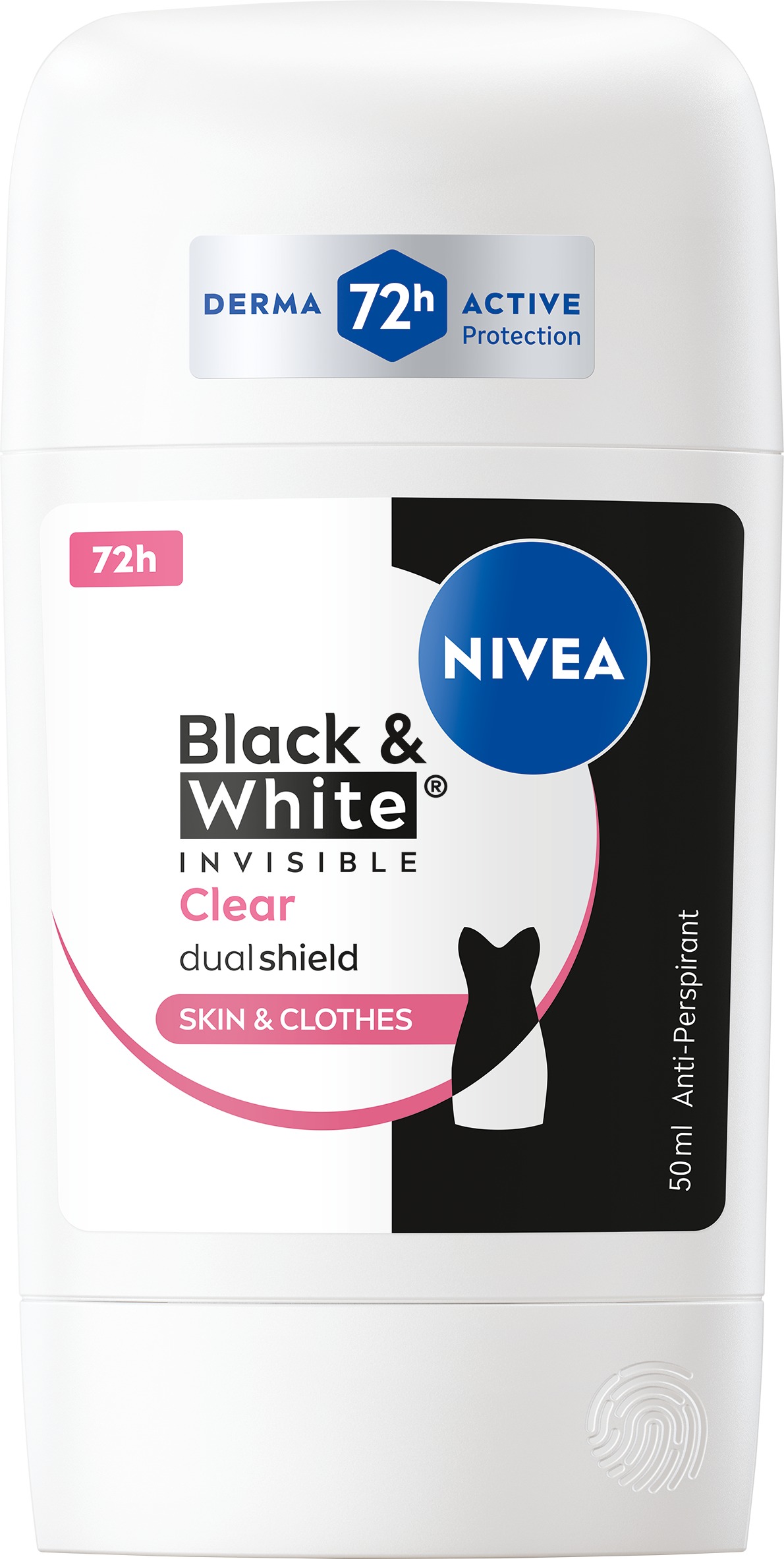 NIVEA Stick AP B&W Invisible Clear 50 ml