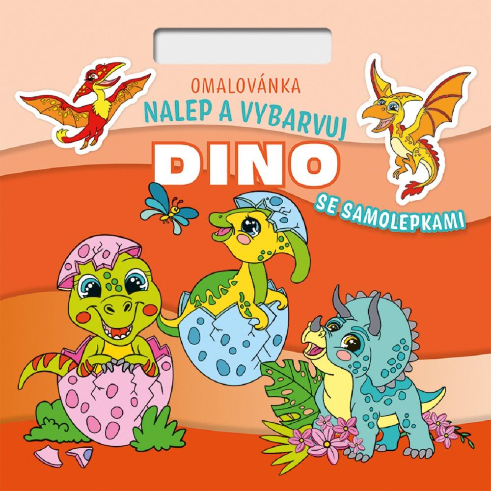 BALOUŠEK TISK Nalepuj a vybarvuj! Dino - obálky pro děti a dospělé