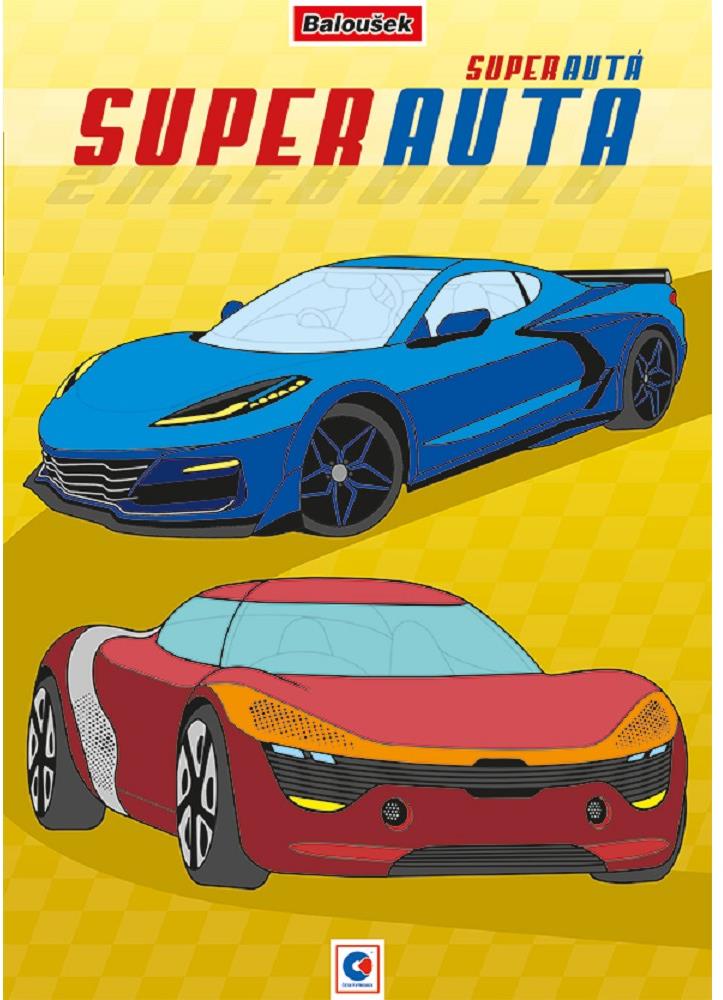 Omalovánka A4 s motivem superaut pro děti