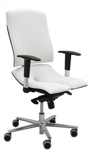 Židle 3DE Asana Steel bílá v moderním kancelářském prostředí