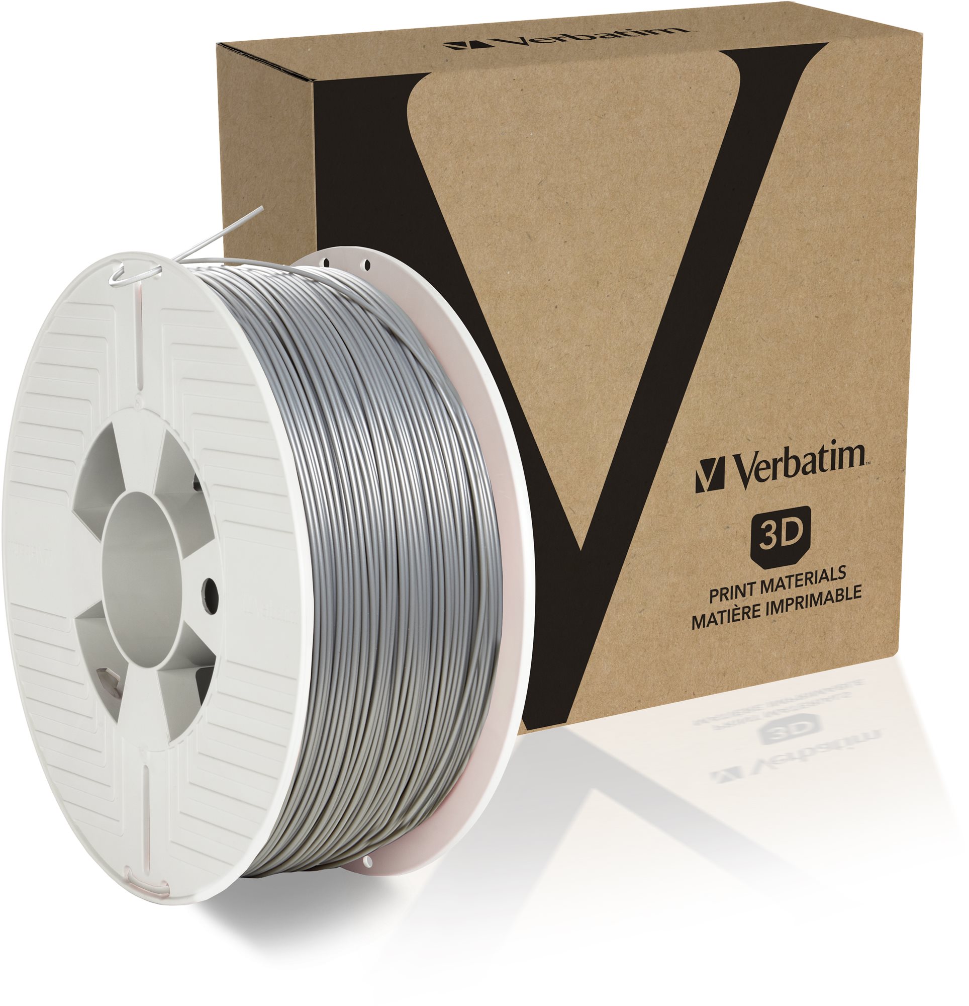 Stříbrný PLA filament Verbatim 1.75mm 1kg