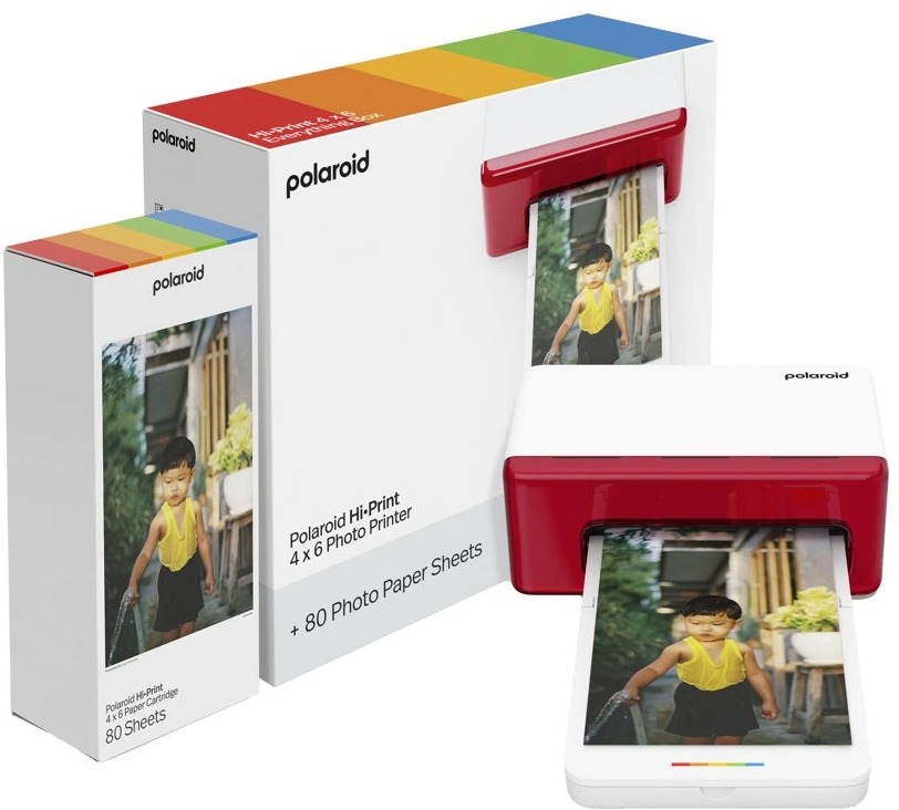 Polaroid Hi·Print 4x6 Photo Printer White E-box