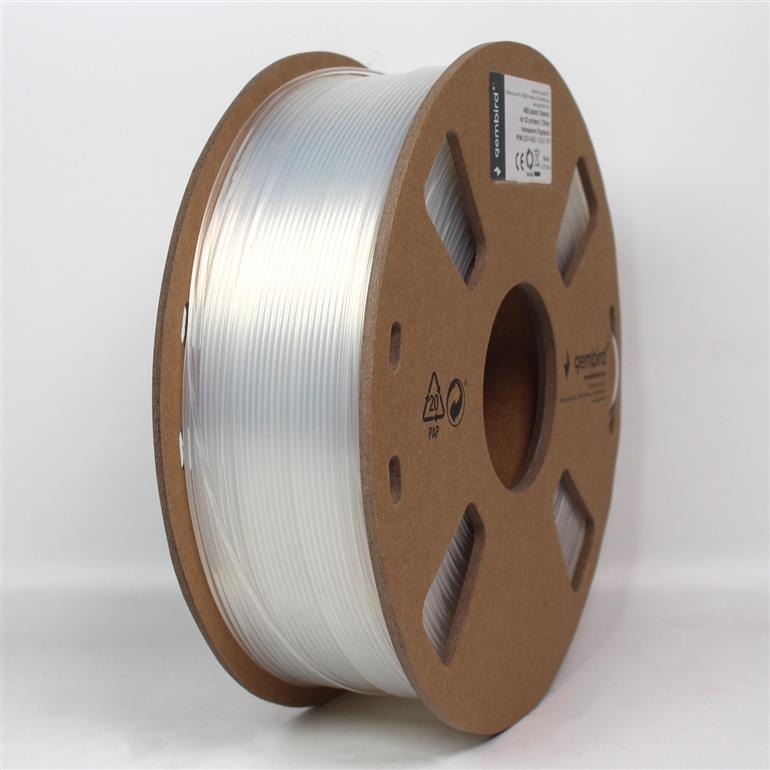 Gembird Filament ABS transparentní