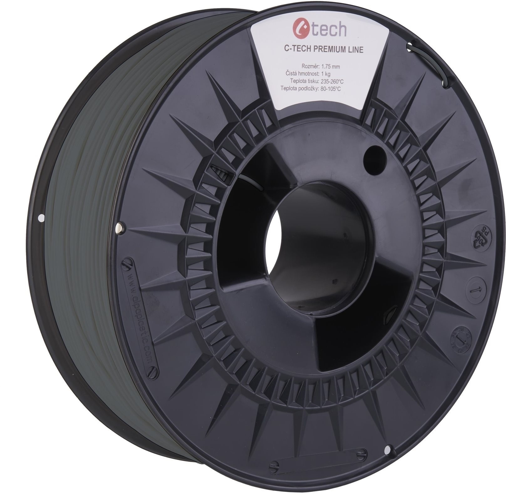 C-TECH filament PREMIUM LINE ASA čedičová šedá RAL7012