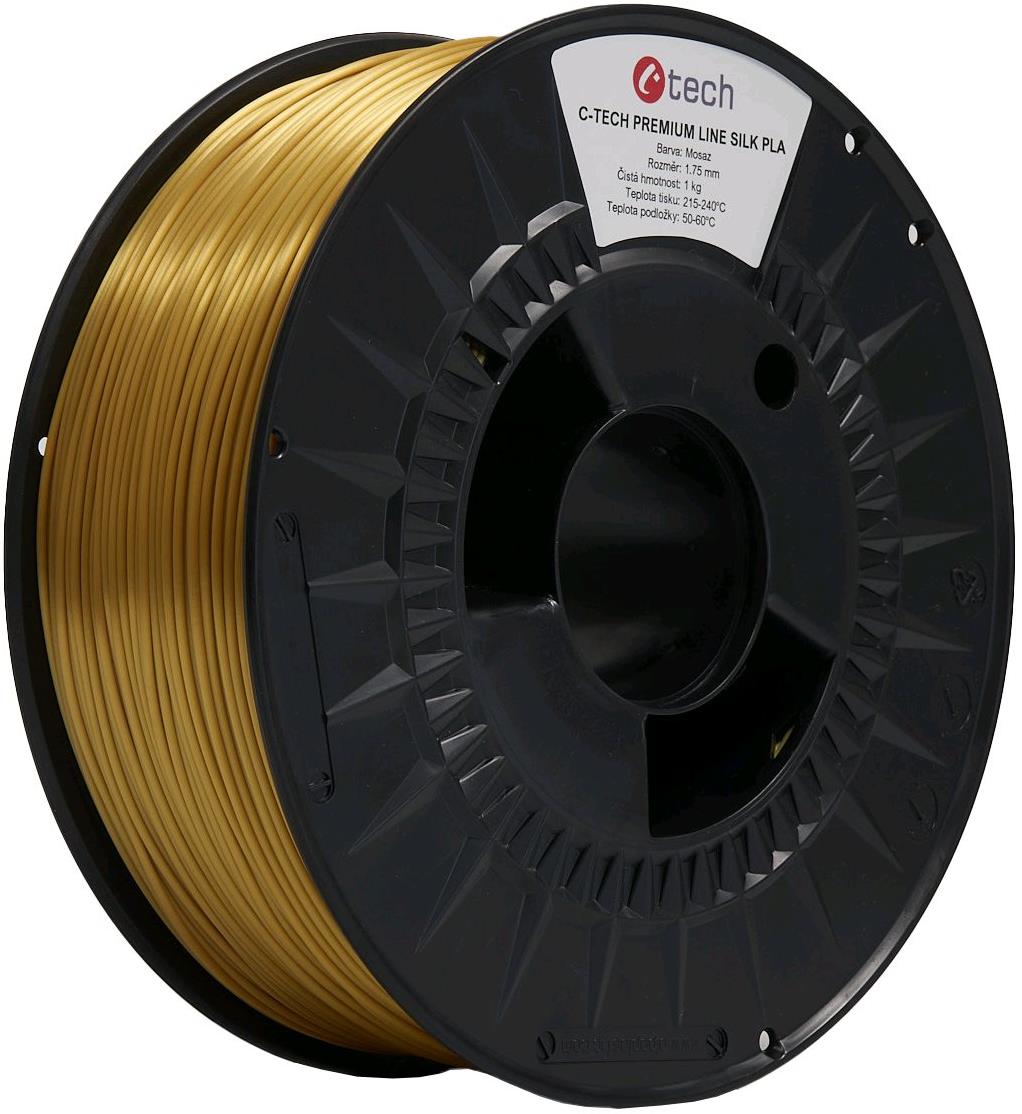 C-TECH filament PREMIUM LINE PLA Silk mosaz