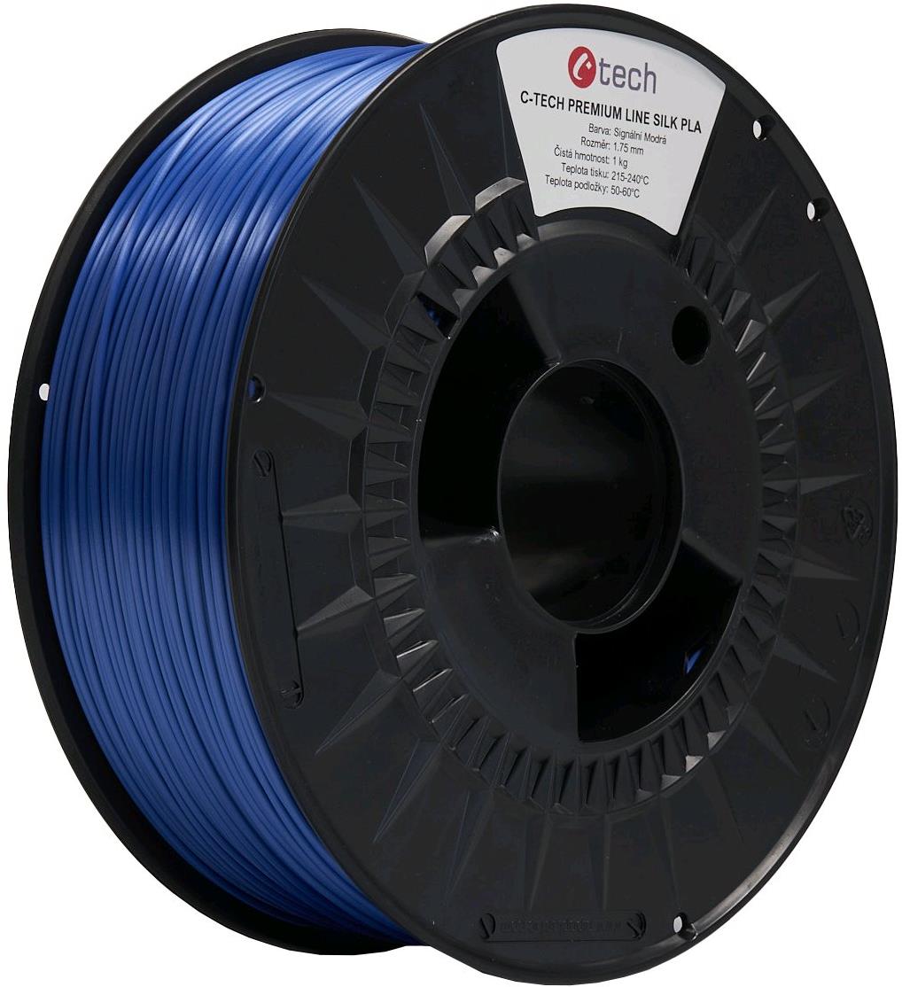 C-TECH filament PREMIUM LINE PLA Silk signální modrá RAL5005