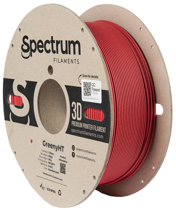 Filament Spectrum GreenyHT 1.75mm Strawberry Red 1kg