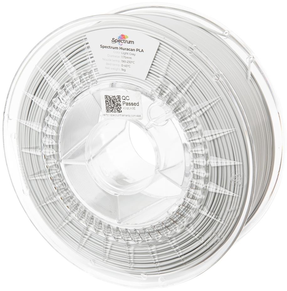 Filament Spectrum Huracan PLA 1.75mm Light Grey 1kg