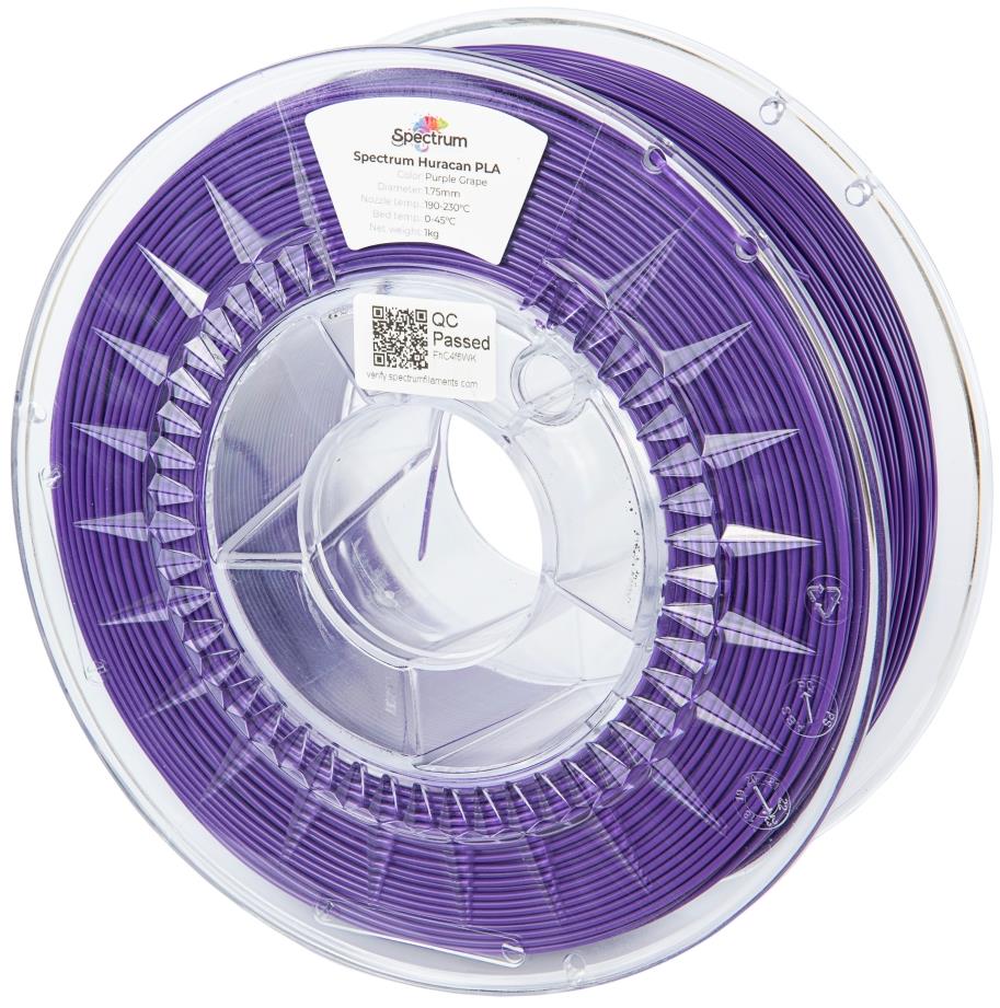 Filament Spectrum Huracan PLA 1.75mm Purple Grape 1kg