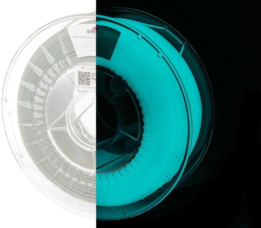 Filament Spectrum PET-G Glow In The Dark 1.75mm Blue 1kg