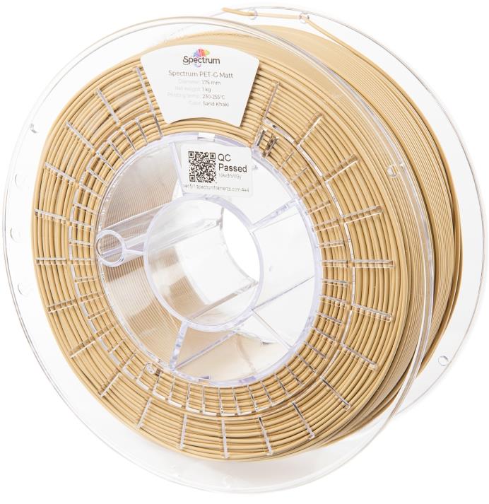Filament Spectrum PET-G Matt 1.75mm Sand Khaki 1kg