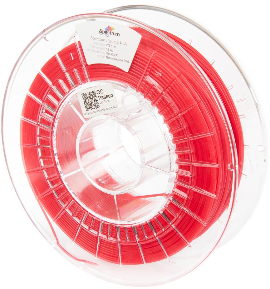 Filament Spectrum PLA 1.75mm Thermoactive Red 0.5kg