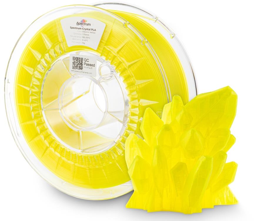 Filament Spectrum PLA Crystal 1.75mm Electric Yellow 1kg