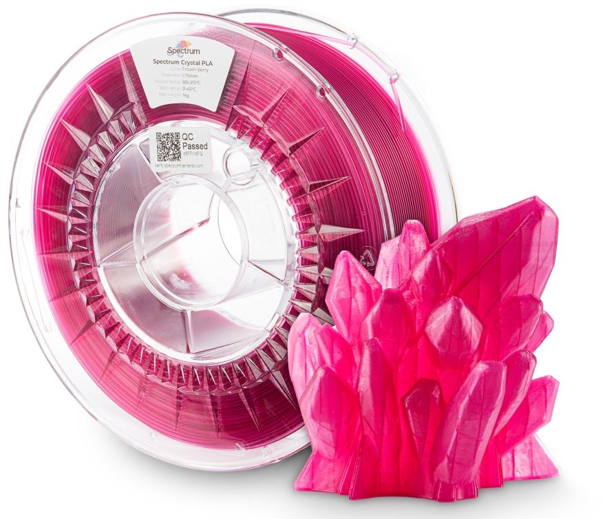 Filament Spectrum PLA Crystal 1.75mm Frozen Berry 1kg