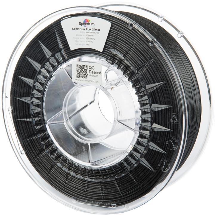 Filament Spectrum PLA Glitter 1.75mm Volcano Grey 1kg