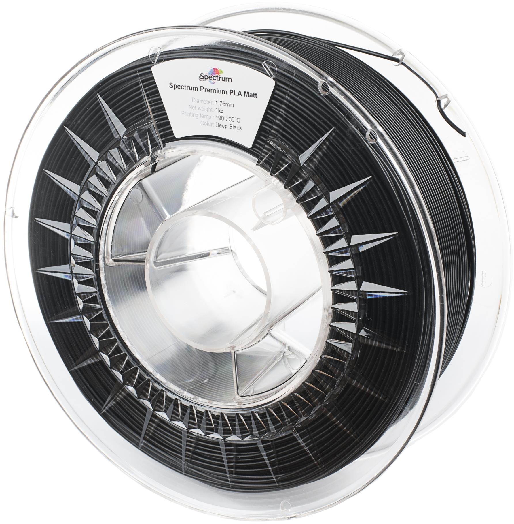 Filament Spectrum PLA Matt 1.75mm Deep Black 1kg