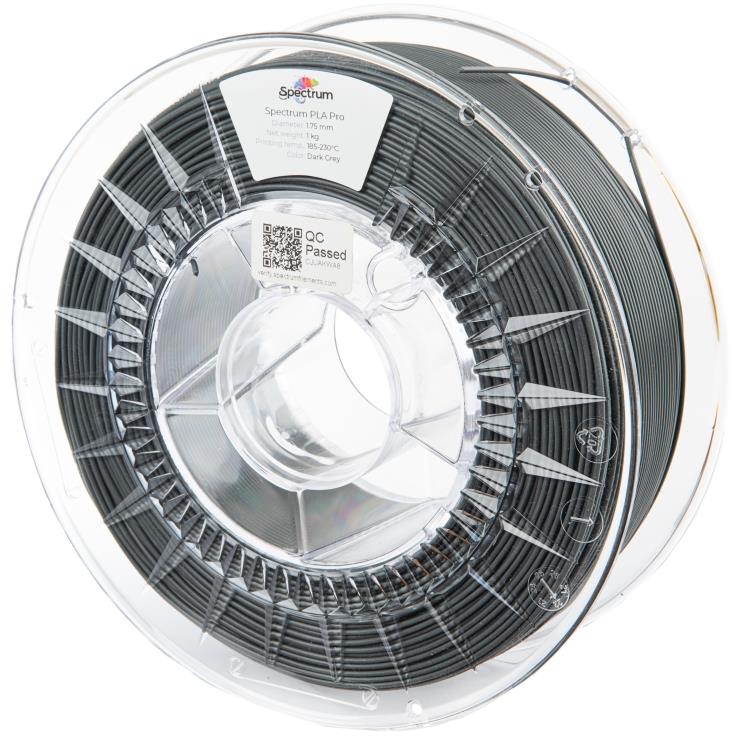 Filament Spectrum PLA Pro 1.75mm Dark Grey 1kg