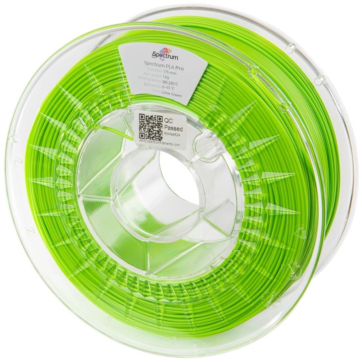 Filament Spectrum PLA Pro 1.75mm Lime Green 1kg