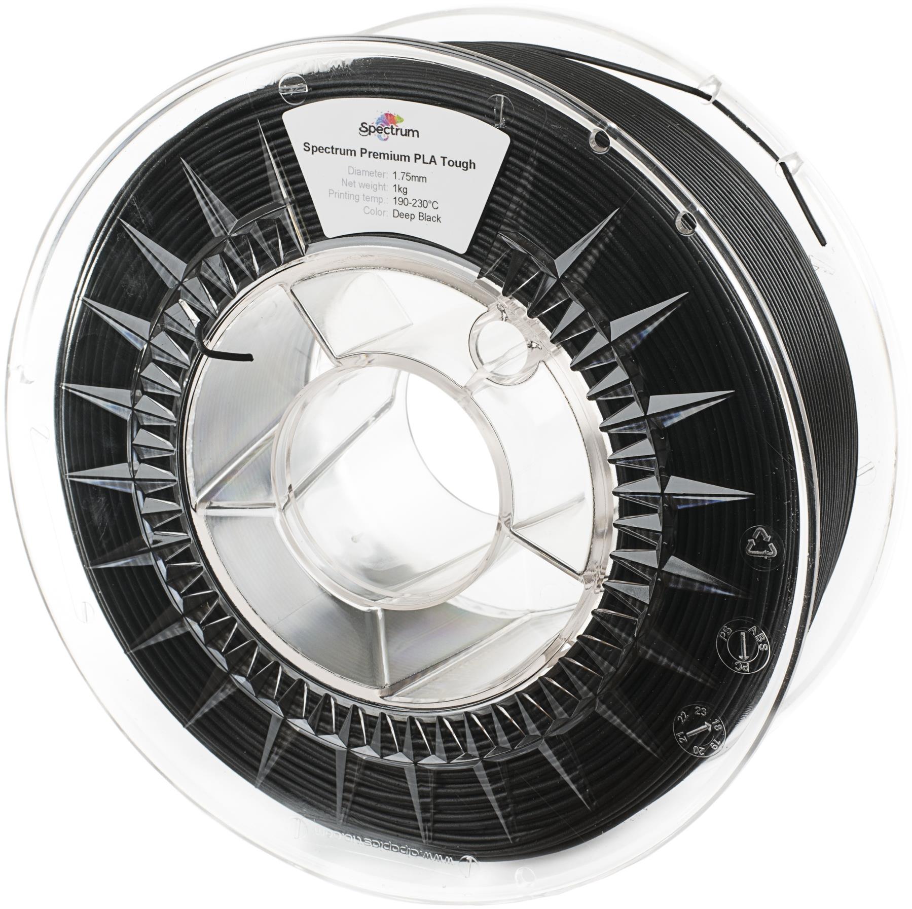 Filament Spectrum PLA Tough 1.75mm Deep Black 1kg