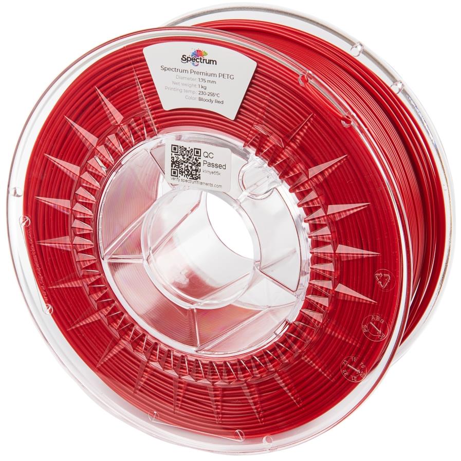 Filament Spectrum Premium PET-G 1.75mm Bloody Red 1kg