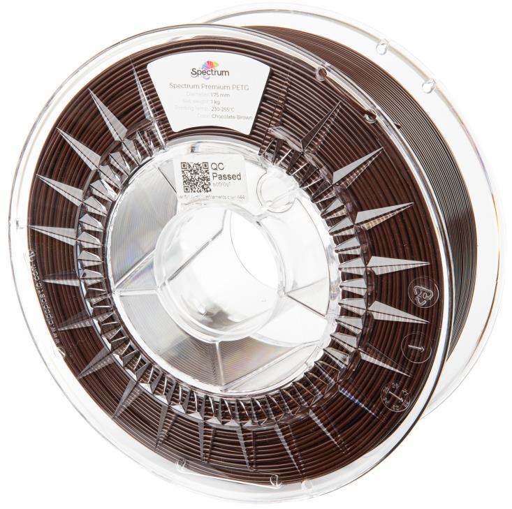 Filament Spectrum Premium PET-G 1.75mm Chocolate Brown 1kg